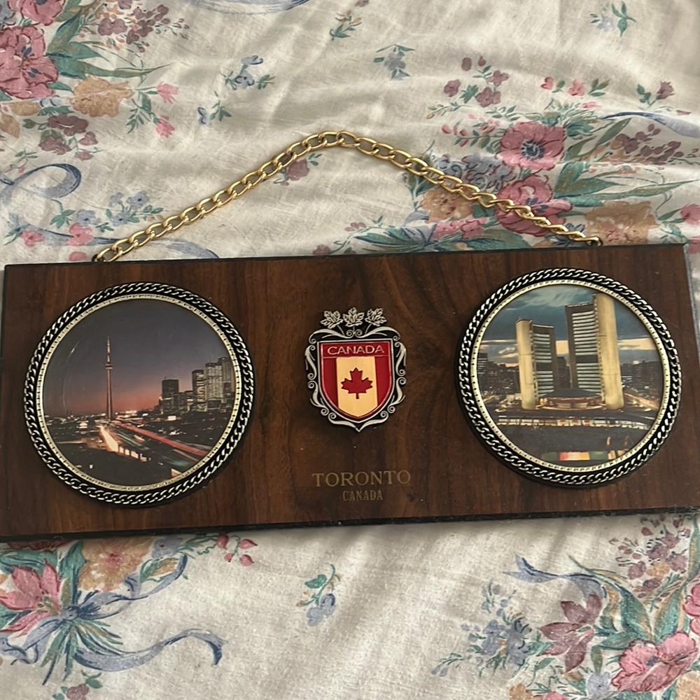 Vintage Wooden Canada Frame